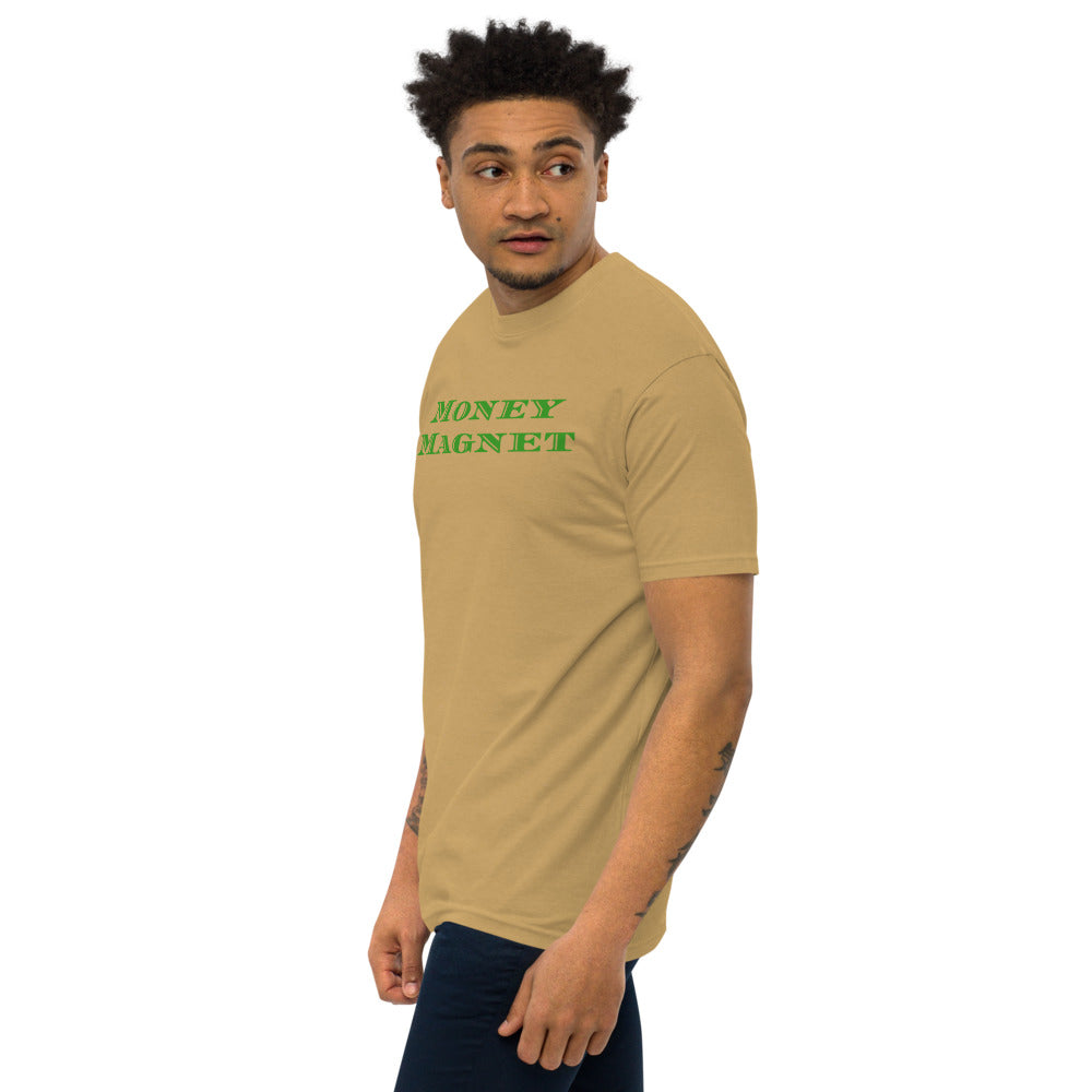 Green Money Magnet Men’s premium heavyweight tee