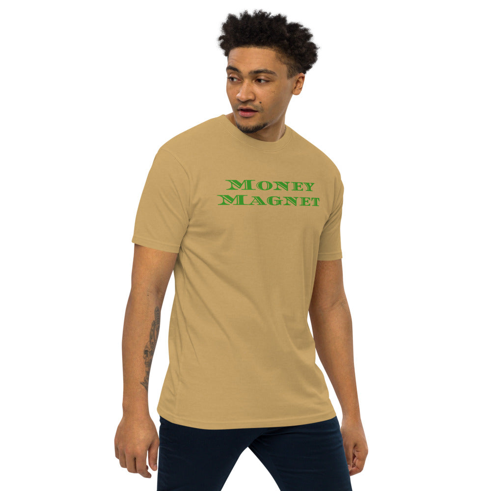 Green Money Magnet Men’s premium heavyweight tee