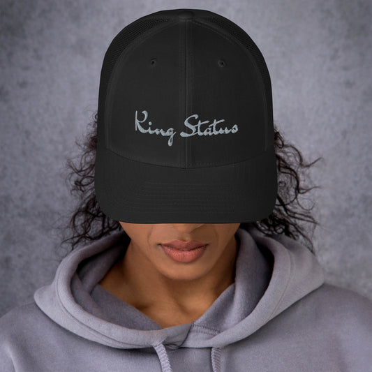 King Status Trucker Cap - Black
