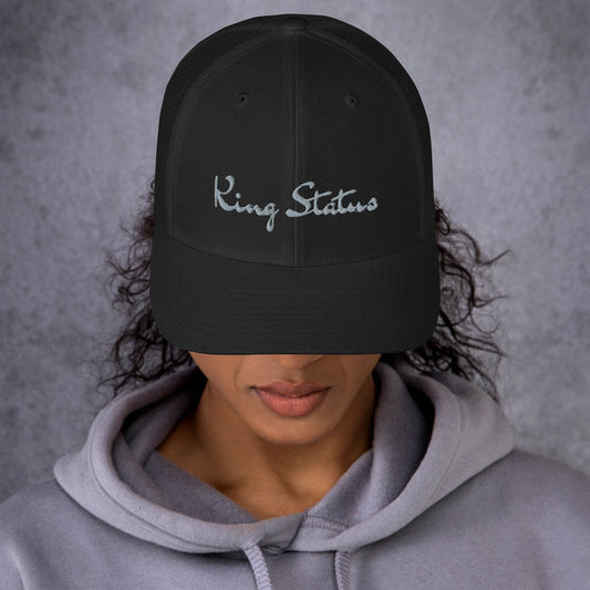 King Status Trucker Cap - Black