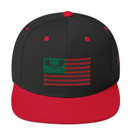 T8T Logo Snapback Hat - Black and Red