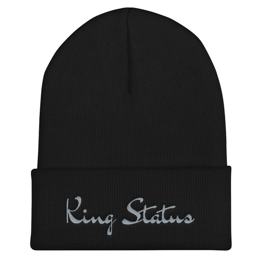King Status Script Cuffed Beanie