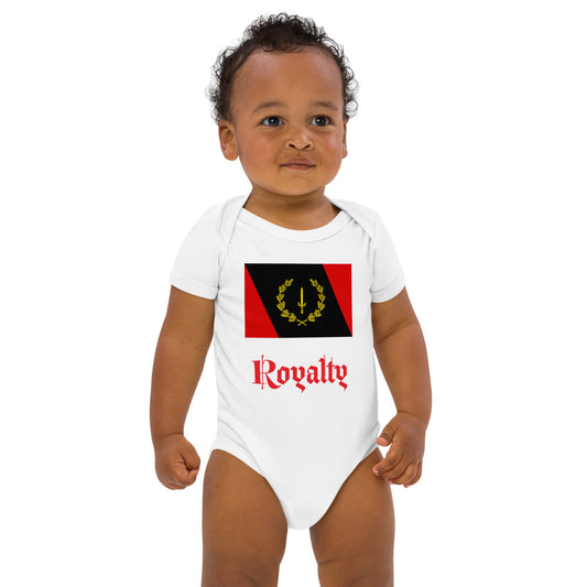Black American Heritage Flag Organic cotton baby bodysuit