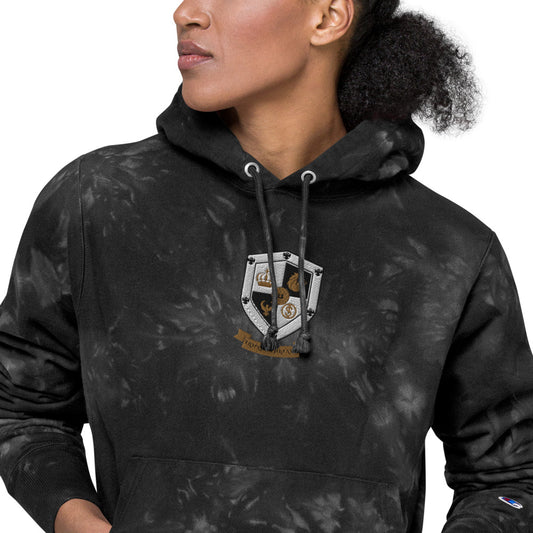 T8T Prosperity Shield - Unisex Champion tie-dye hoodie